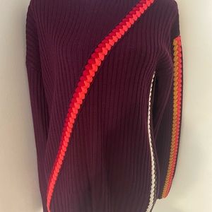 Derek Lam 10 Crosby Merino Wool beautiful detailed sweater ~ XS New with tags